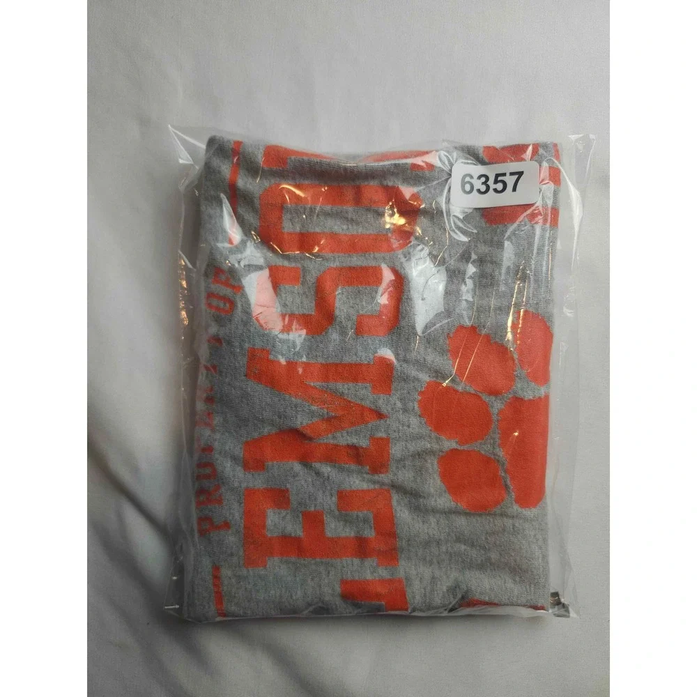 Russell Athletic Clemson Tigers Heather Gray Graphic T-Shirt Mens Medium